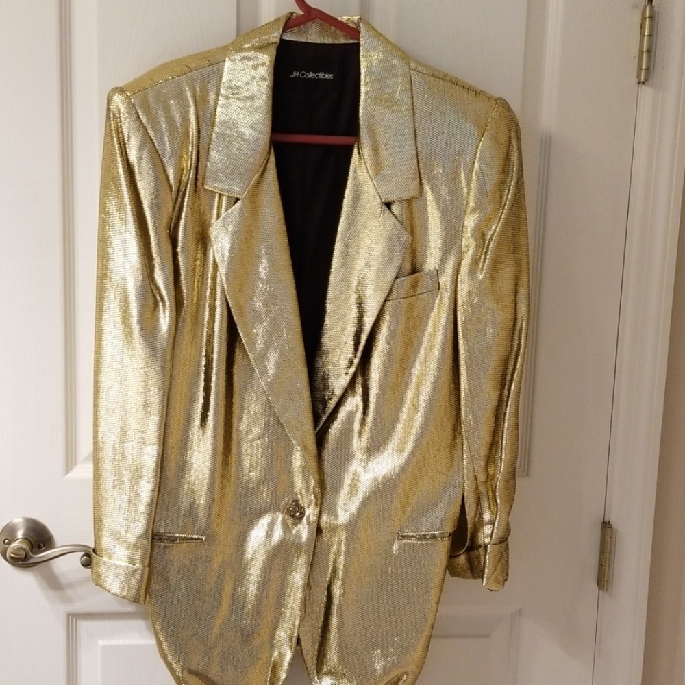 Gold Metallic Womens jacket